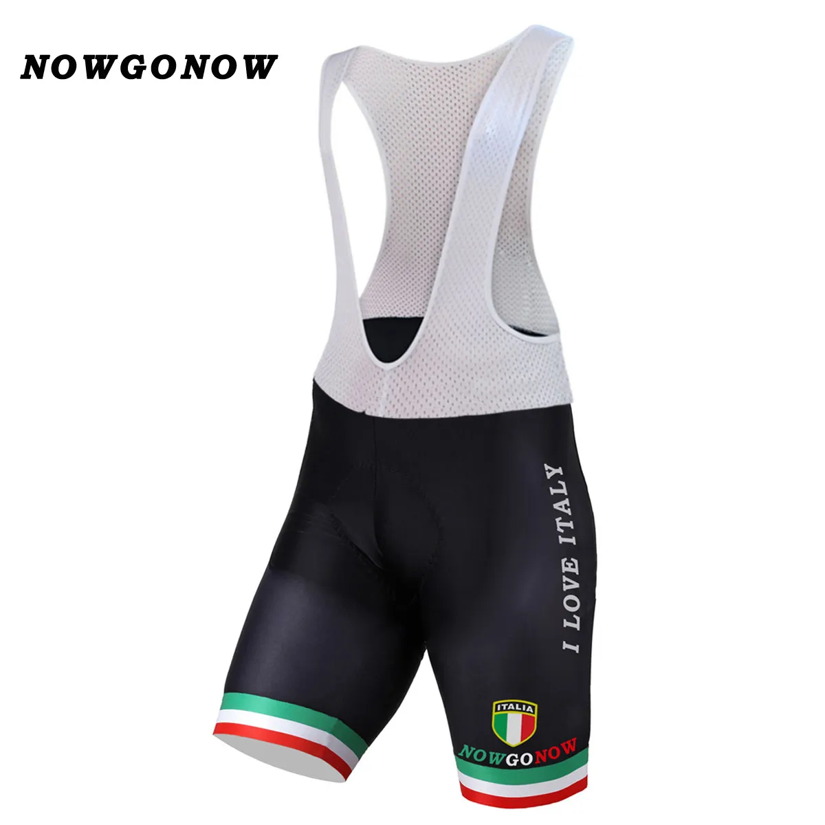 Niestandardowe hurtownie mężczyźni rowerze szlachetne szorty odzież 2017 Włoska National Black Bike Wear Love Italy Road Mountain Riding Newgonow Gel Pad