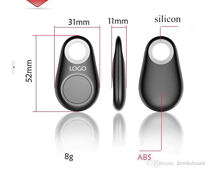 Mini Bluetooth GPS Tracker pour voiture Smart Key Perdu Smart Finder Itag Anti Perdu Alarm Tracker avec Android 