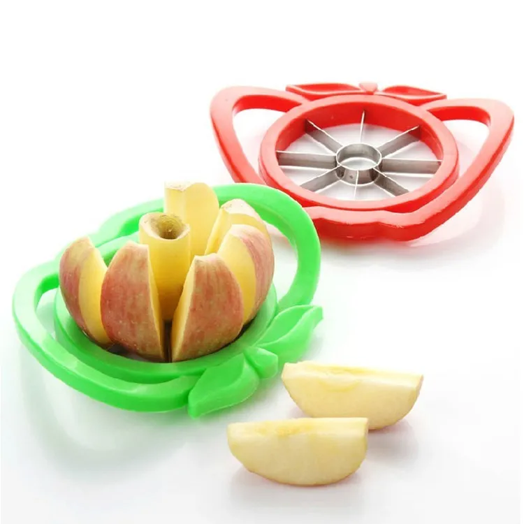 Utensílios de cozinha Corer Slicer Fácil Cortador Cortador de Fruta Faca De Frutas para a Apple Pear Verde Vermelho Por Aleatório DHL grátis frete