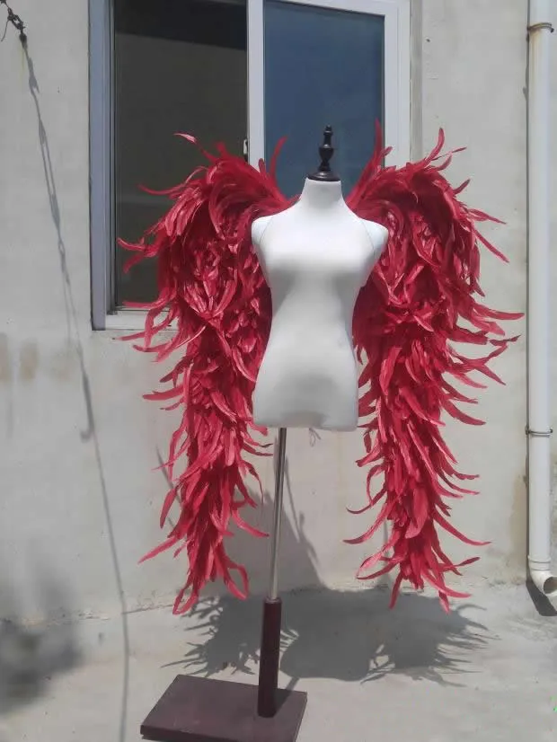 Feestdecoratie Big Red Purple Black Angel Wings Model Stage Catwalk Game Shooting Props