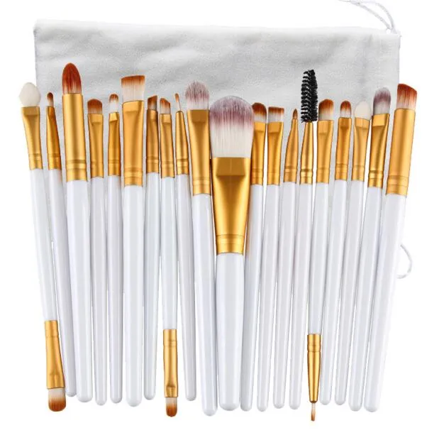 20 pièces pinceaux de maquillage de marque ensemble de pinceaux cosmétiques professionnels avec pinceau cosmétique en poudre de Contour naturel Makeup5050300