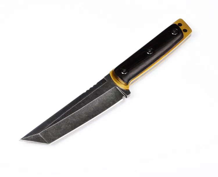 Coltello giapponese katana dritto Coltelli Twosun Golden Camping Caccia Survial Coltelli a lama fissa Attrezzo da esterno CNC