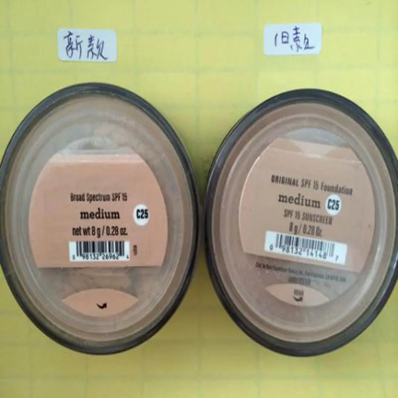 IN STOCK SPF15/SPF25 bare makeup Minerals powder original Foundation SHIMMER / MATTE foundation makeup powder DHL shipping free