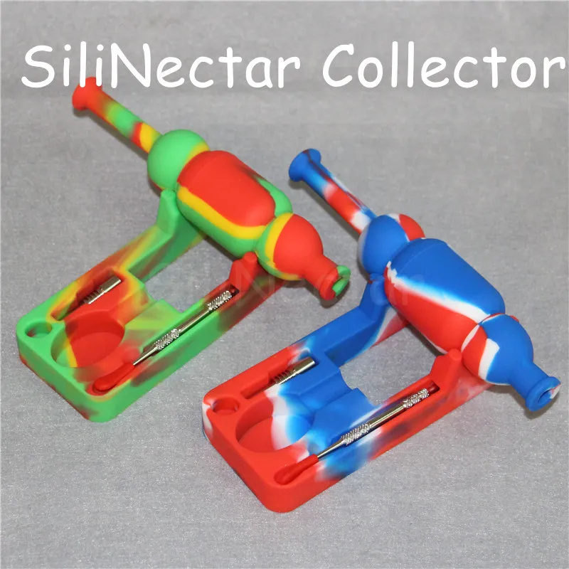 wholesale hookahs silicone nectar kits silicon container dab tool Smoking Glass Bongs Accessories oil mats rigs DHL