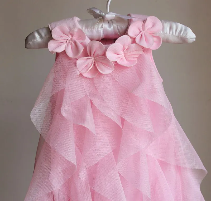 Ubrania noworodka dziewczyny szyfonowy kwiatowy niemowlę sukienkę księżniczki bebe Jumpsuits5939997