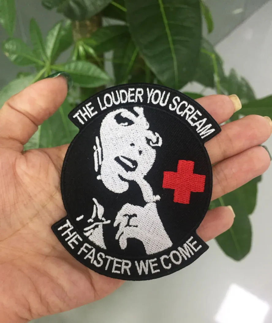 Pararescue PJ "The Louder You Scream" Morale Patch - Hook & Loop (Velcro) Backing