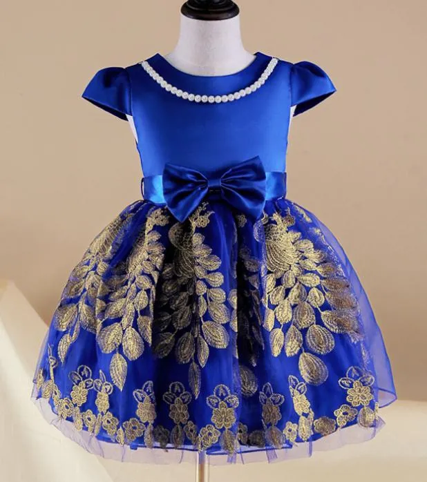 royal blue and gold maternity dress Shower Baby Skirt Royal Blue And Red Flower Girl Dresses Gold From Mfsdresses feature: slit