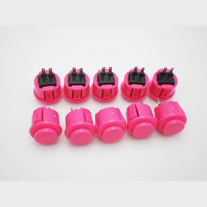Arcade Game Machine Parts 24mm Round Arcade Button For Sale Multi
