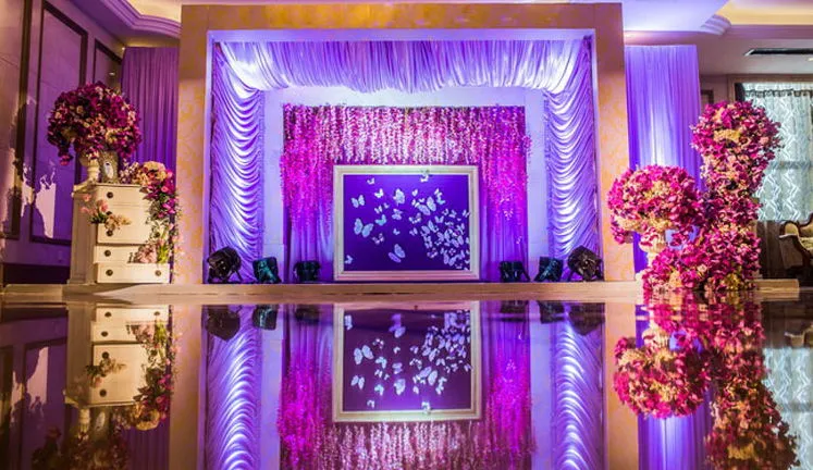 tappeto a specchio fai da te decorare tstage spettacolo o matrimonio romantico evento festa doppio lato argentato 2 metri larghezza 0 2mm spessore