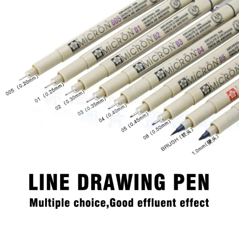 Line drawing pen Water soluble cartoon graffiti art supplies copic sketch markers drawing fine brush Marker pen