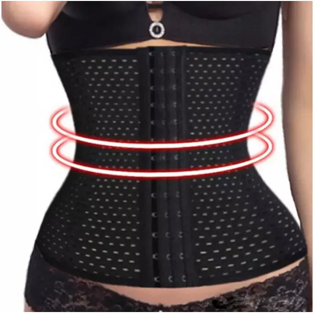 Good Quality Nylon Black Bodysuit Women Waist Trainer Tummy Slimmer