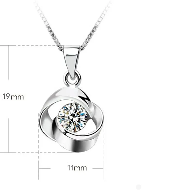 2017 neue Halsketten Anhänger Kristall Liebe auf den ersten Blick Halskette Rotation Stil Halskette Anhänger kostenloser Versand
