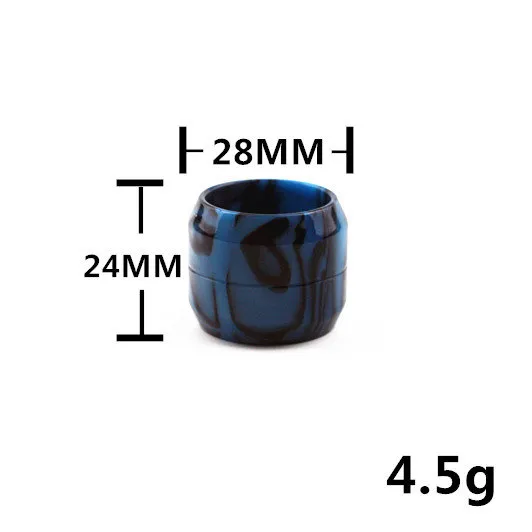 Neue glänzende Harzrohr-Ersatzkappen für Glas TF12 TFV8 Baby Big Baby Tank Cleito 120 MELO 3 III mini The Troll RTA Drip Tip