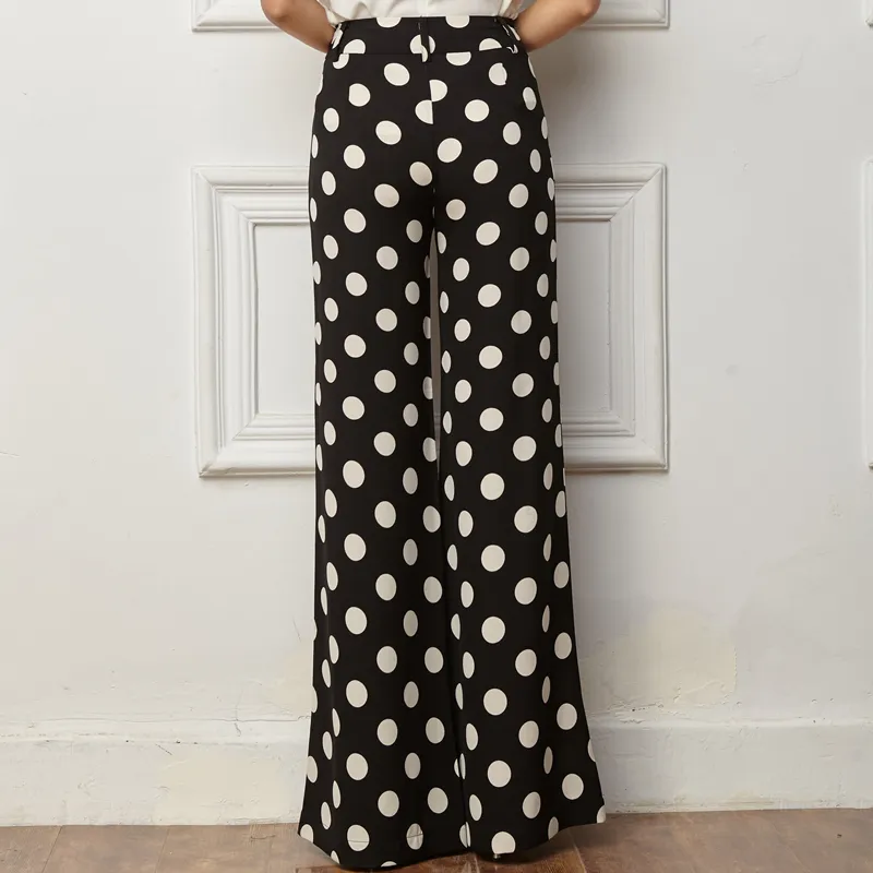 Acquistare 2017 Stampato Di Modo Delle Donne Pantaloni Larghi Del Piedino  Nuova Pois Boho Cotone Di Tela Dei Pantaloni Donna Palazzo Estate Ansima  Pantaloni Economico | Consegna Veloce E Qualità | It.Dhgate