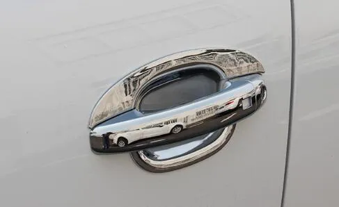 Couvercle de poignée de porte de voiture en chrome ABS de haute qualité 8 pièces + bol de porte 4 pièces pour Audi Q5 2010-2015