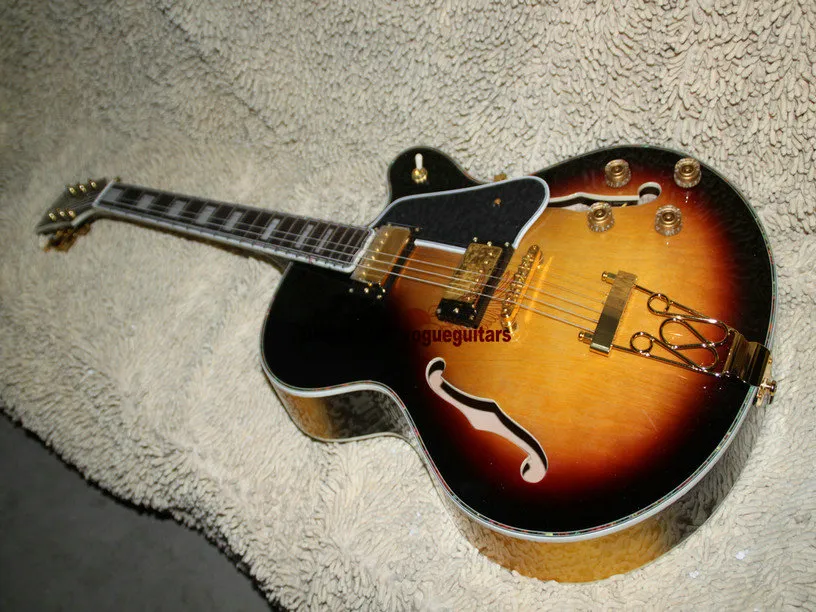 Guitarra fabricada na China Custom Shop Classic Sunburst L-5 Very Beauty Jazz Guitar High Quality