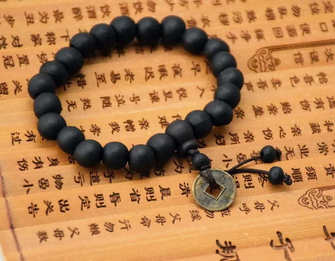 Perlenstränge Produkt Hot 10mm Perlen Armband schwarz Buddha Perlen Schmuck Mode Geschenke erhältlich Großhandel 5 Farben runde Perlen Artikel