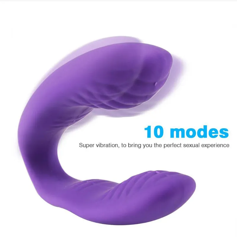 Waterproof U Type 10 Speed Vibrator USB Rechargeable Female C Type G-Spot Couple Vibrator Adult Sex Toy for Couple