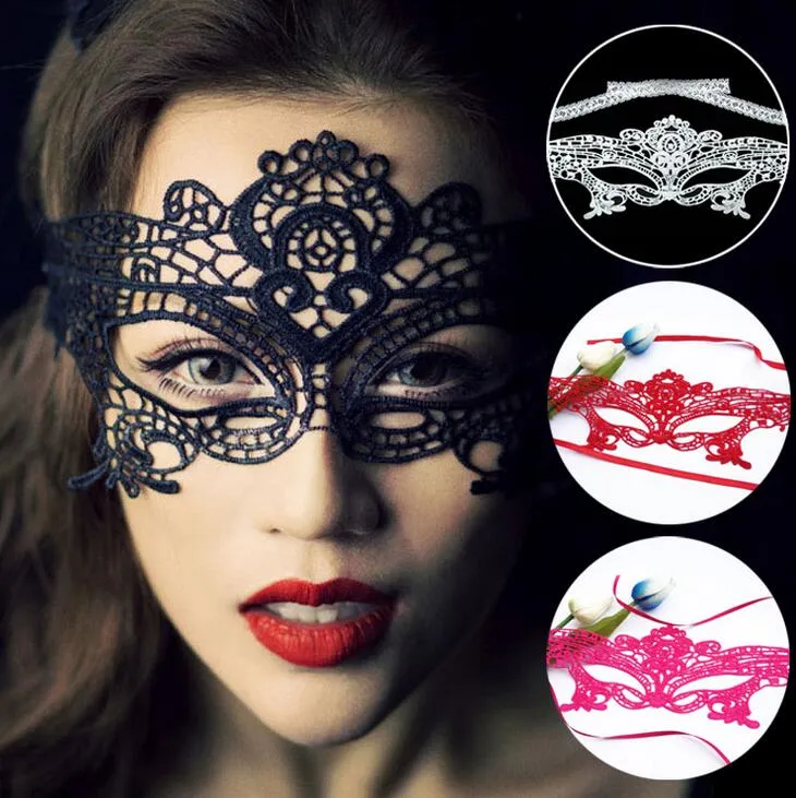 Brand New Lace Mask Dance Fun Half Face Goggles Hot ph040mix Order som dina behov