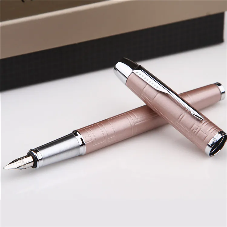 Business Parker IM Series Pink Arrow Clip Medium M Pennino penna stilografica regalo