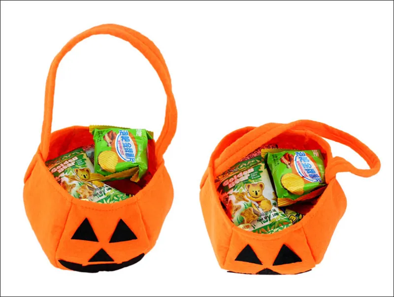 Halloweenowa torba dyniowa Dzieci Candy Bask