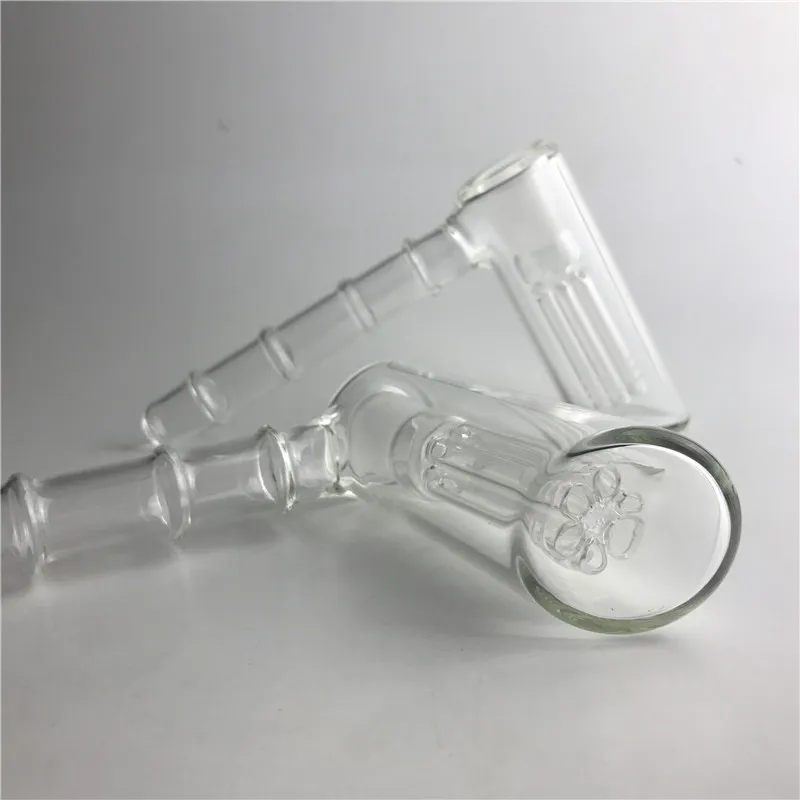 Verre Hanmmer Bong Rigs Tuyaux d'eau de narguilé avec 6 tubes de filtre épais Pyrex clair tuyau à main Bongs pour fumer