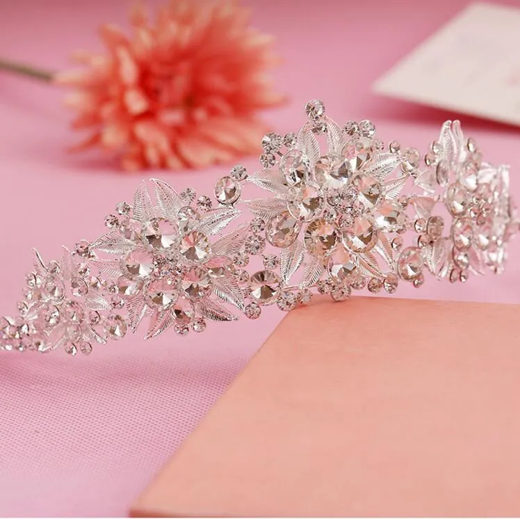 New Cheapest Crowns Hair Accessory Rhinestone Jewels Pretty Crown