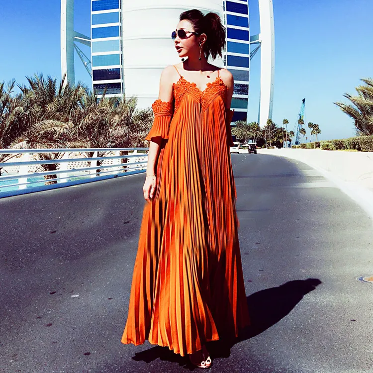 Vestido sales plissado 2019