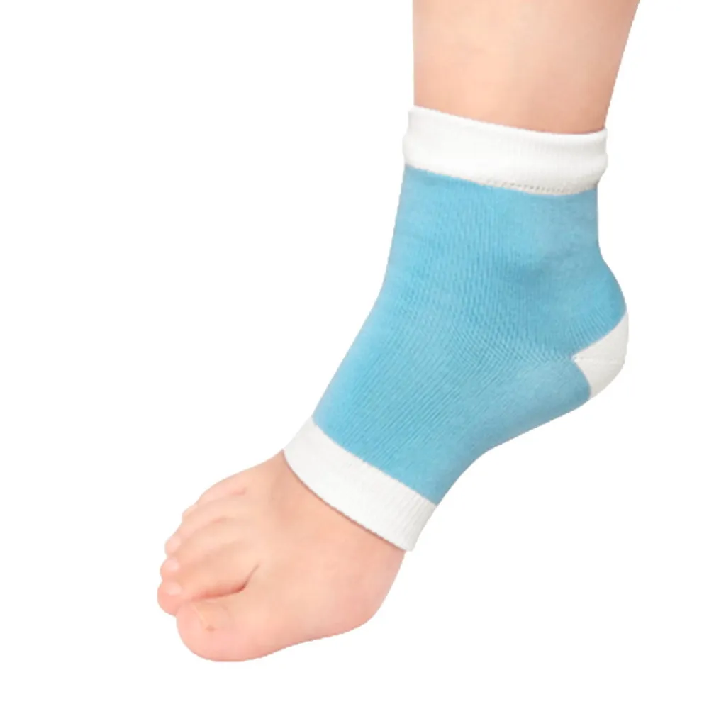 Wholesale- 1 Pair Footful Moisturising Gel Heel Socks Cracked Foot Dry Hard Skin Protector free shipping