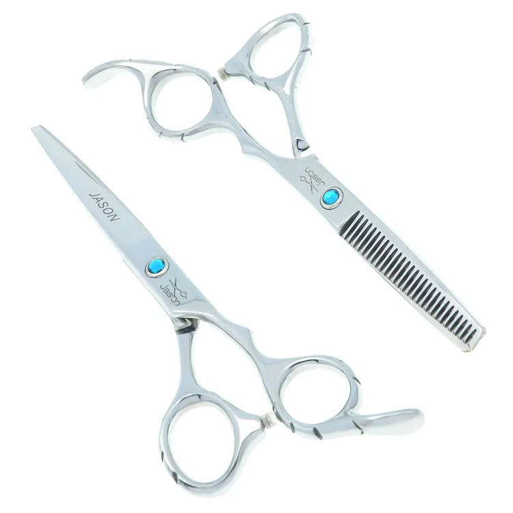 6.0Inch Jason 2017 Barber Scissor Thinning Scissors Barber Salon Hairdressing Scissors Stainless Steel Sharp Hair Shears JP440C, LZS0307