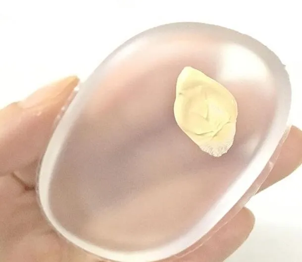 Fabrikspris makeup silikon transparent blandning pulver puff rengöring skönhet svampar transparenta makeup verktyg dhl fartyg