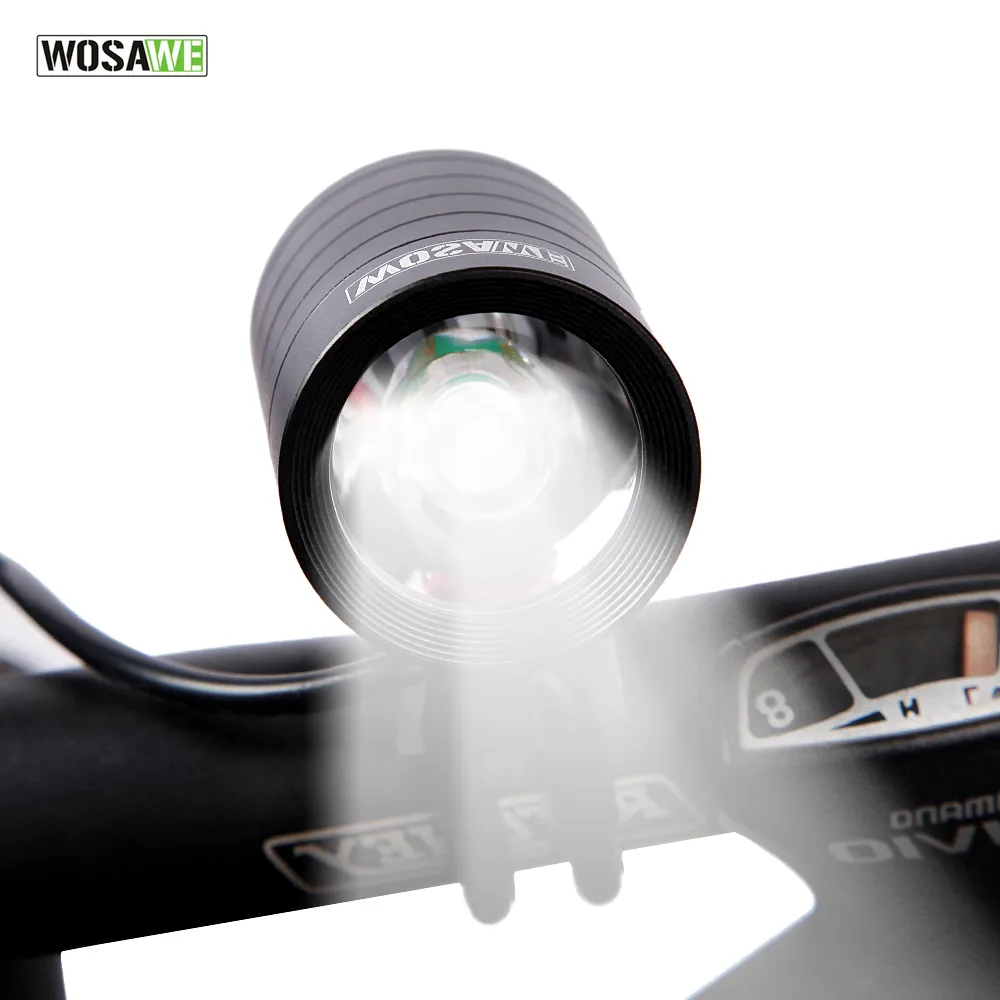 WOSAWE 1200 Lumen XMK T6 vélo lumières lampe étanche LED vélo vélo vélo avant lumière lampe de poche avec USB DV câble BCD-00342b