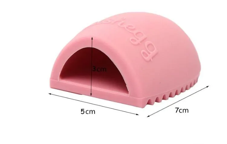 Yeni Fırça Yumurta Temizleme makyaj Yıkama Brushegg Silikon Eldiven Scrubber Kozmetik Vakfı Pudra Temiz Araçları Fırça Temizleyici