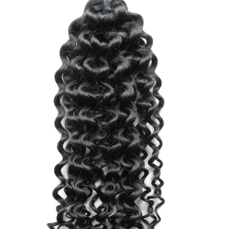 Brazilian Human hair for braiding bulk no attachment 100g afro kinky bulk hair no weft human hair bulk for braiding