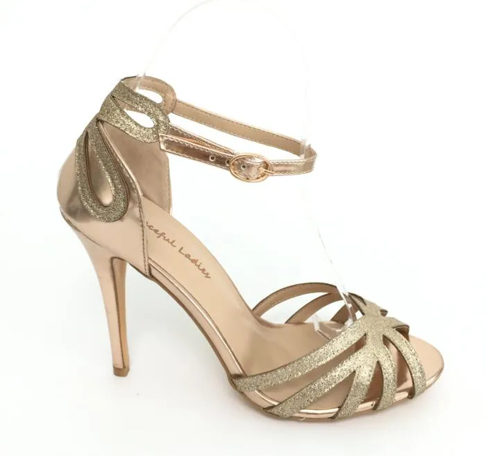 cute rose gold heels