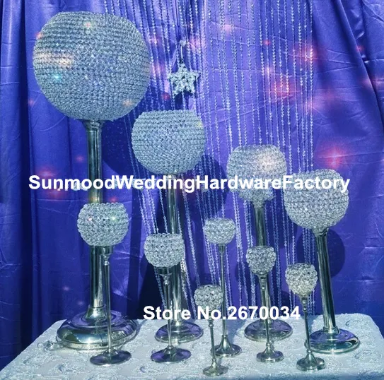 Crystal Wedding Centerpieces for Aisle Decor