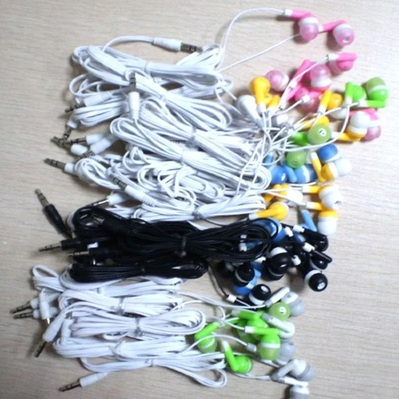 Whole Disposable earphones headphones low cost earbuds for Theatre Museum School libraryelhospital Gift9142857