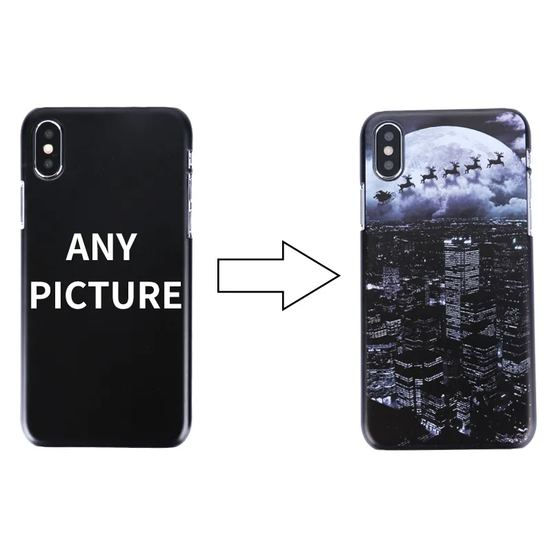 Coque personnalisée Nom de l'entreprise LOGO Coque d'impression 2D pour iPhone Samsung Modèle Coque arrière rigide imprimée avec n'importe quelle image pour Samsung S9