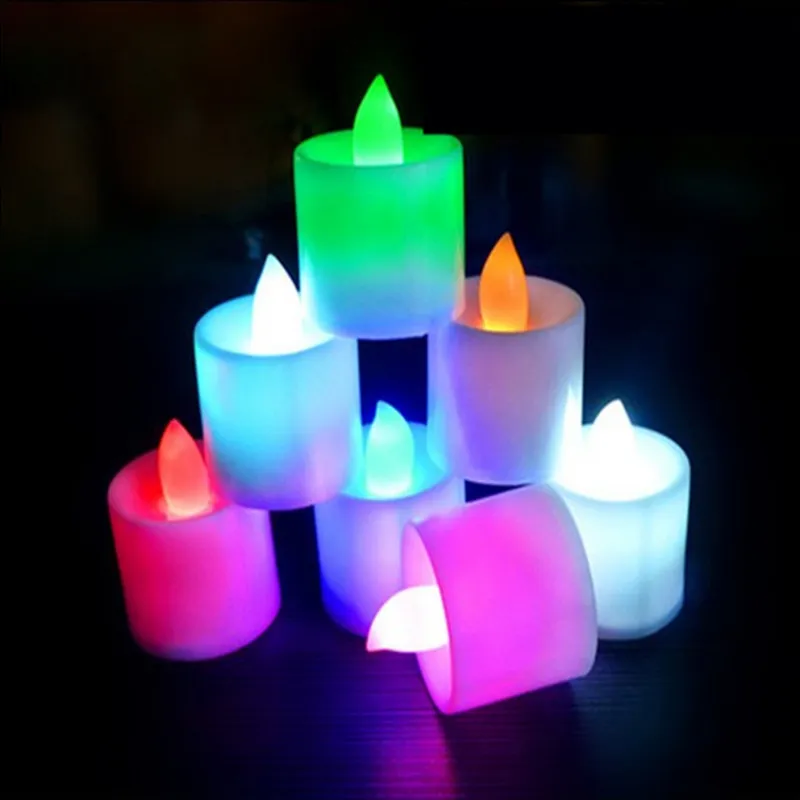 juego de 24 velas candelita LED de color blanco cálido y amarillo