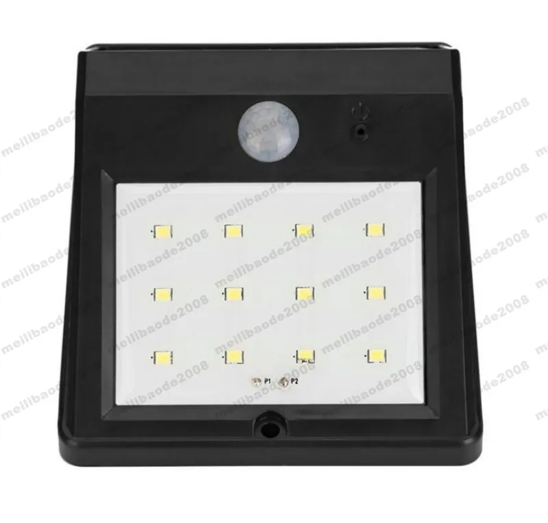 Новый 12LEDs солнечный свет открытый питание беспроводной датчик движения PIR LED Солнечная лампа сад водонепроницаемый пейзаж двор газон настенный светильник MYY