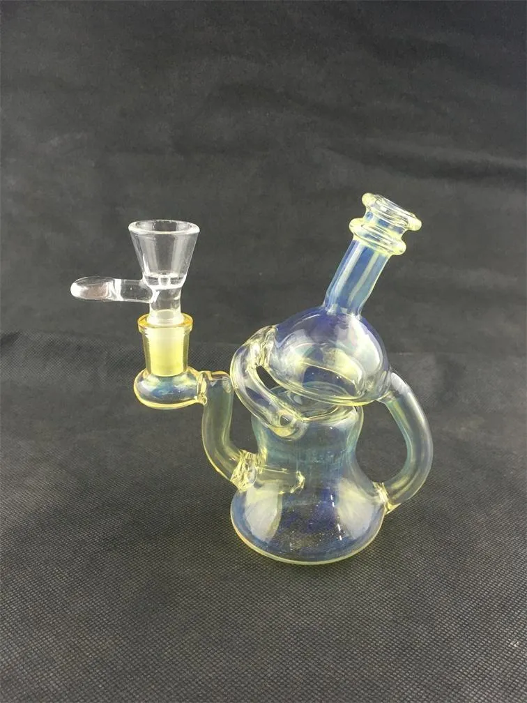 Andra rökare, nya diffusorglasrör, färgstark bong Big Beaker Oil Rig 14mm Glass Bowl eller Quartz Banger