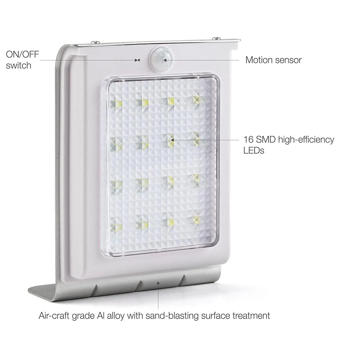 esterno parete solare lampade 16 Luce impermeabile della lampada del sensore di movimento Giardino Sicurezza di energia solare LED esterni