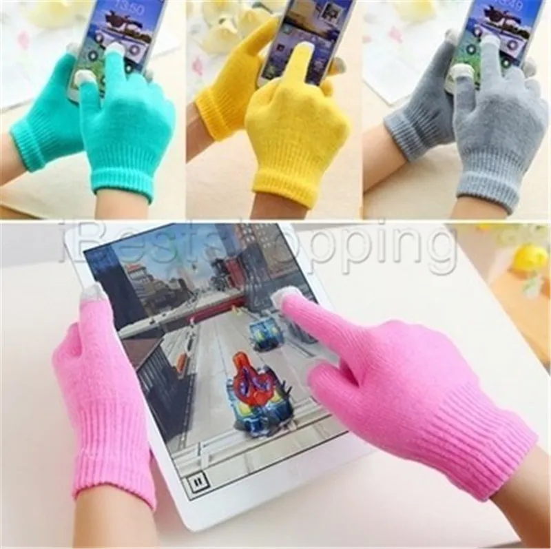 Guanti touch screen invernali caldi con dita Multiuso Regalo di Natale capacitivo unisex iPhone iPad Smart Phone6069151