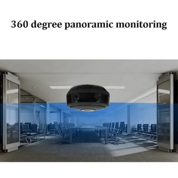 360 grader VR IP Panoramisk kamera DVR HD 960P Trådlös WiFi Hem Säkerhetskamera Super Wide Angle Support IR Night Vision