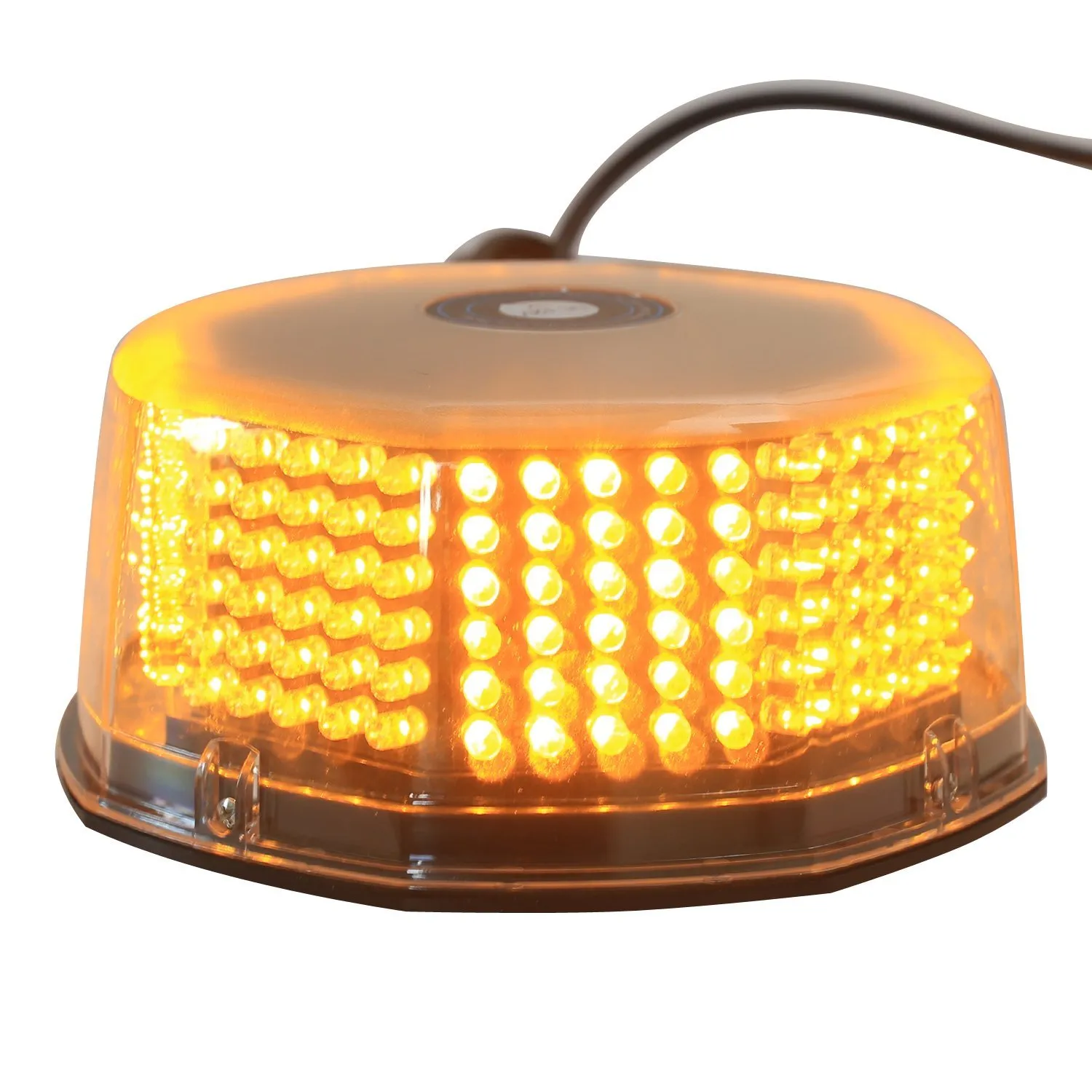 Lumineux 240 LED Camion Véhicule Voiture Toit Flash Lampe stroboscopique Avertissement d'urgence Voyant de danger avec cosses magnétiques ambre