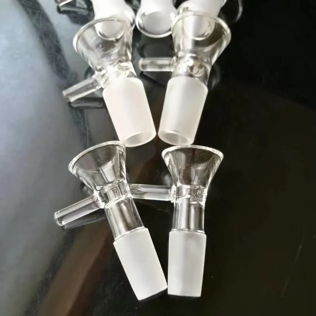 Tratt adapter glas bongs tillbehör glas rökrör färgglada mini flerfärgade handrör bästa sked glas