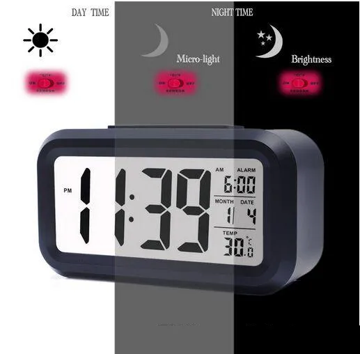 Simple Operation,Large Screen! Morning Alarm Clocks Clock Backlight