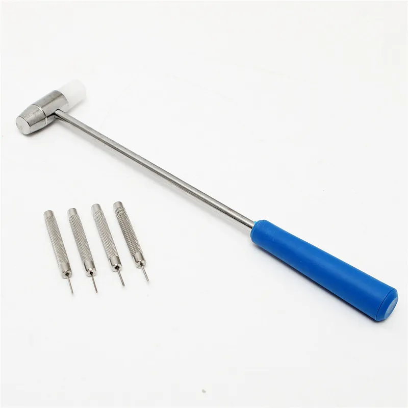 Watch Repair for Band Strap Link Holder + Hammer + Punch Pins Remover Repair Tool Kit Set Watchmaker Tools