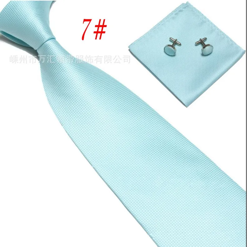 Manufacturer of spot wholesale suits men dress element grid tie pocket towel cufflinks handkerchief 