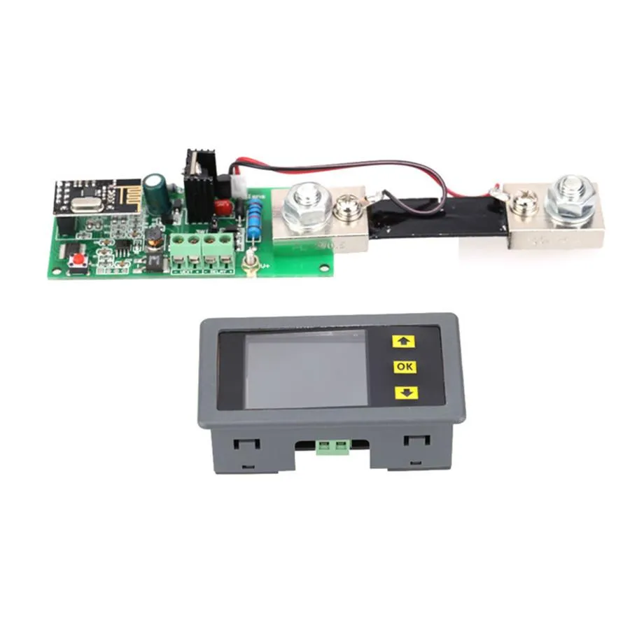 Freeshipping wireless DC 0-100V 0-200A Volt Amp Ah Power Capacity Percent Battery Monitor Watt Meter